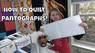 How to Quilt with Pantograph Designs on a Longarm Quilting Frame [upl. by Vachill]