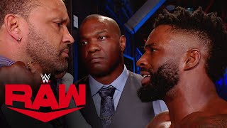 Shelton Benjamin amp Cedric Alexander confront MVP Raw Apr 5 2021 [upl. by Legir268]