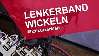 Lenkerband am Rennrad richtig wickeln  fxxlkurzerklärt [upl. by Kylynn654]