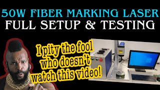 Fiber Laser 50w Cloudray Galvo Metal Marking Engraver 🔥 Unboxing Setup Testing  Unboxing Things [upl. by Aivek432]