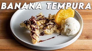 The Crunchiest Banana Tempura Ever [upl. by Sirref]