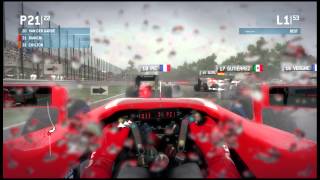 F1 2013 Realistic Wet Weather Effects [upl. by Pallaton253]