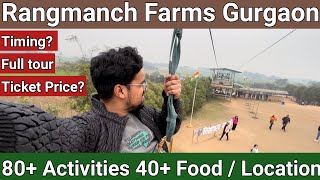 Rangmanch farms gurgaon  rangmanch farms gurgaon ticket price  tour Rangmanch farms gurugram vlog [upl. by Epillihp]