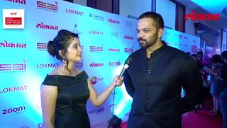 Rohit Shetty amp Ankush Choudhary at Lokmat Most Stylish Awards 2017  Red Carpet Interviews [upl. by Yecnuahc]