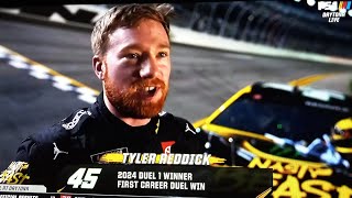 Tyler Reddick WINS DUEL 1 at DAYTONA  DUEL 1 AT DAYTONA [upl. by Daisy507]