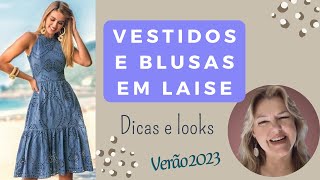 VESTIDOS DE LAISE  Modelos e dicas da Moda  Márcia Diniz [upl. by Nilpik]