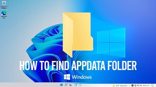 How To Find Appdata Folder In Windows 10  11 [upl. by Osnofedli314]