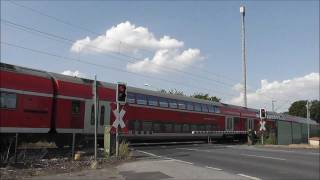 BÜ Forstwaldstraße  Bahnübergänge an der RheinNiersBahn RB33 1080p [upl. by Klos]