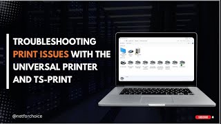 How To Fix Printer Problem With The Universal Printer and TSPrint tsplus printerissue printer [upl. by Ellevehc]