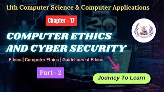 11th CS amp CA  Part  2  Chapter 17 ➡️ Computer Ethics and Cyber Security  samacheerkalvi tamil [upl. by Amerigo]