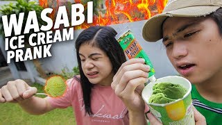 WASABI ICE CREAM PRANK ON SISTER  Ranz and Niana [upl. by Ardiekal953]