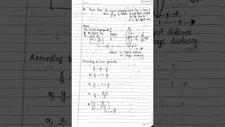 Linear Magnification of a lens in terms of focal length and object distance [upl. by Atrice]