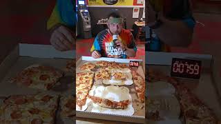 28 INCH 3 TOPPING PIZZA CHALLENGE mukbang foodasmr foodchallenge pizza [upl. by Aihseit]