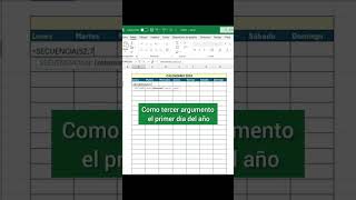 Crear calendario 📆 en Excel excel trucos consejos tips calendar exceltips exceltutorial [upl. by Mathilda]