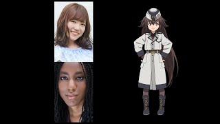 Anime Voice ComparisonFrederica Rosenfort 86 Eighty Six [upl. by Udall260]