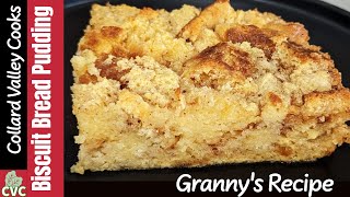 How We Make Biscuit Bread Pudding The Best Southern Cooks use Simple Ingredients [upl. by Ahsatam]