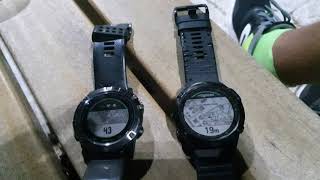 Garmin Fenix 6x Pro vs Fenix 5X route calculation speed comparison [upl. by Sices20]