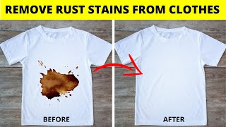 Simple Way to Remove Rust Stains From Clothes with Vinegar [upl. by Bayard325]