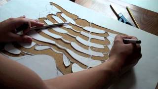 DIY Goth Rib Cage Stencil [upl. by Akapol]