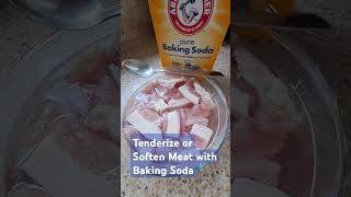 Tender amp Soft Meat bakingsodauses bakingsoda tenderizer meatlovers porkrecipe porkbelly soft [upl. by Nonnek577]