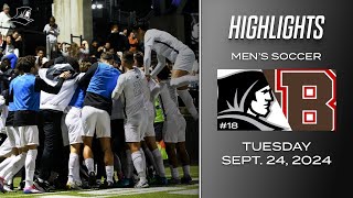 18 Mens Soccer Highlights vs Brown 092424 [upl. by Kerr]