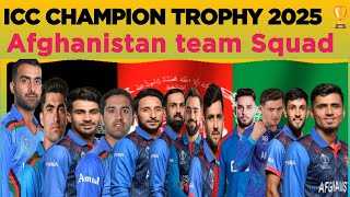 Afghanistan Team Squad For ICC Champion Trophy 2025 🏆Afghanistan SquadChampion Trophy 2025 [upl. by Roth285]