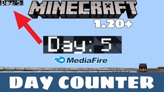 DAY COUNTER  MCPE ADDON 120 [upl. by Xever739]