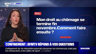 Mon droit au chômage se termine fin novembre comment faire ensuite   BFMTV répond à vos questions [upl. by Latimer]