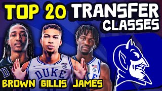 Meet The Transfers  Duke  Top 20 College Basketball Transfer Portal Class Rankings [upl. by Yedarb]