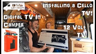 Unboxing and how to install Cello 12 volt tv in campervan [upl. by Faxun]