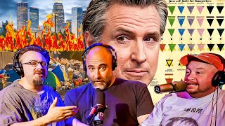 Sam Hyde and Kurt Metzger on DOWNFALL of Los Angeles Gavin Newsom The Pledge amp The Jewish Star [upl. by Atworth688]