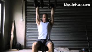 Overhead Dumbbell Press Demonstration of Form amp Cadence [upl. by Hallagan39]