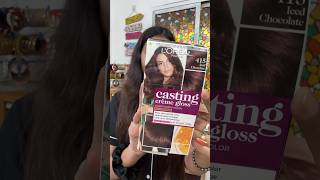 I coloured my hairloreal ice chocolate hair colour haircolor hairstyles haircolouridea [upl. by Kennan]