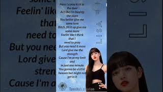 Lisakill this love song rap lyrics bl blackpink kpop blackpinkkillthislove blinks lyrics [upl. by Licko471]