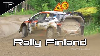 WRC Neste Rally Finland 2017  Highlights max attack jumps and mistakes [upl. by Ekud]