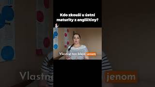 👩‍🏫 Kdo tě bude zkoušet u ústní maturity z angličtiny 👩‍🏫 Shorts [upl. by Ardnuaed505]