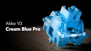 Akko V3 Cream Blue Pro Switch Sound Test and Review  Smooth Upgrade [upl. by Friedman631]