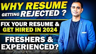 How to Edit your pdf Resume  Fix Your Resume and GET HIRED in 2024  Freshers amp Experienced [upl. by Kenta]