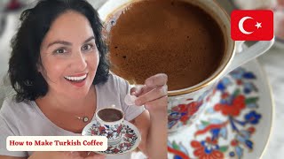 How to Make Turkish Coffee ✅ [upl. by Aytak239]