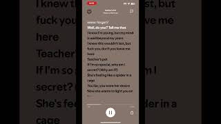 Teachers pet by MelanieMartinez spotify spotifyapp melaniemartinezlyrics lyrics [upl. by Ri]