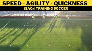 Speed  Agility  Quickness Training Soccer SAQ [upl. by Anom]