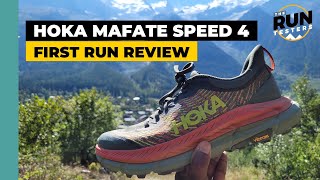 Hoka Mafate Speed 4 First Run Review Speedgoat 5 alternative put to the test [upl. by Antonio]