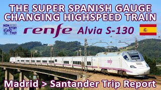 SPAINS SUPER GAUGE CHANGING HIGHSPEED TRAIN  RENFE S130 ALVIA REVIEW  SPANISH TRAIN TRIP REPORT [upl. by Corabella]