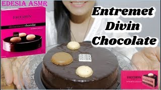 ASMR 咀嚼音🎂Double Chocolate Mousse Cake ダブルチョコムースケーキ 더블초콜렛 무스케이크 먹방 巧克力慕斯蛋糕 EATING SOUND [upl. by Ace]