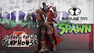 McFarlane Toys  Gunslinger Spawn Action Figure Review  Sofrito Papis Playhouse [upl. by Lusty]