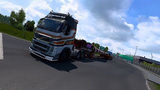 Transporting Wind Turbine Blade from Ajaccio to Bayonne  Euro Truck Simulator 2 [upl. by Sirromaj]