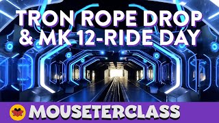 TRON Rope Drop strategy Get 12 rides before the Parade [upl. by Seed]