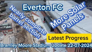 Everton FC New Stadium at Bramley Moore Dock Update 22072024 [upl. by Annerol592]