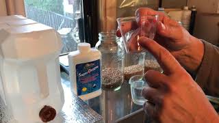 Part 1 Sanitizing and Soaking Wheatgrass seed for germination [upl. by Neeroc]