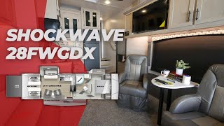 Tour the 2023 Shockwave 28FWGDX Toy Hauler [upl. by Eecram73]